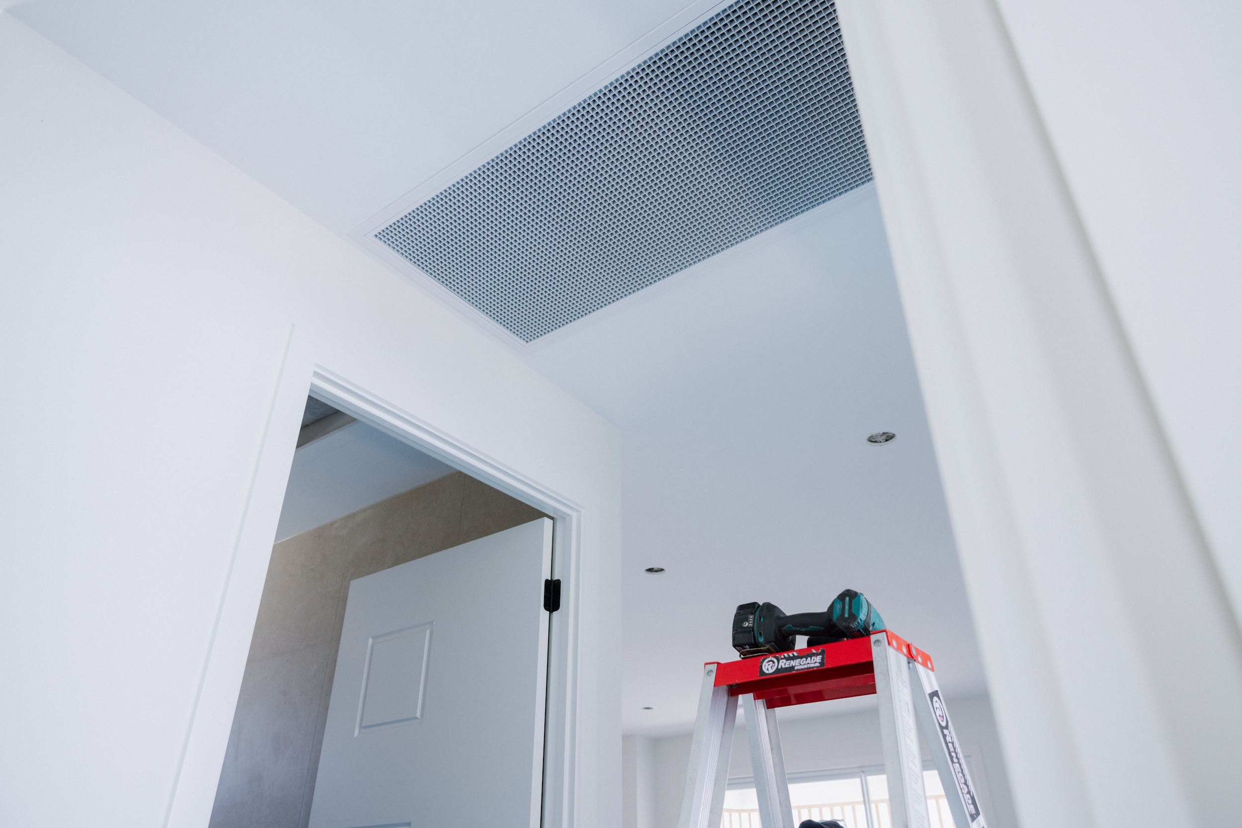 Finished ceiling grille for whole home comfort