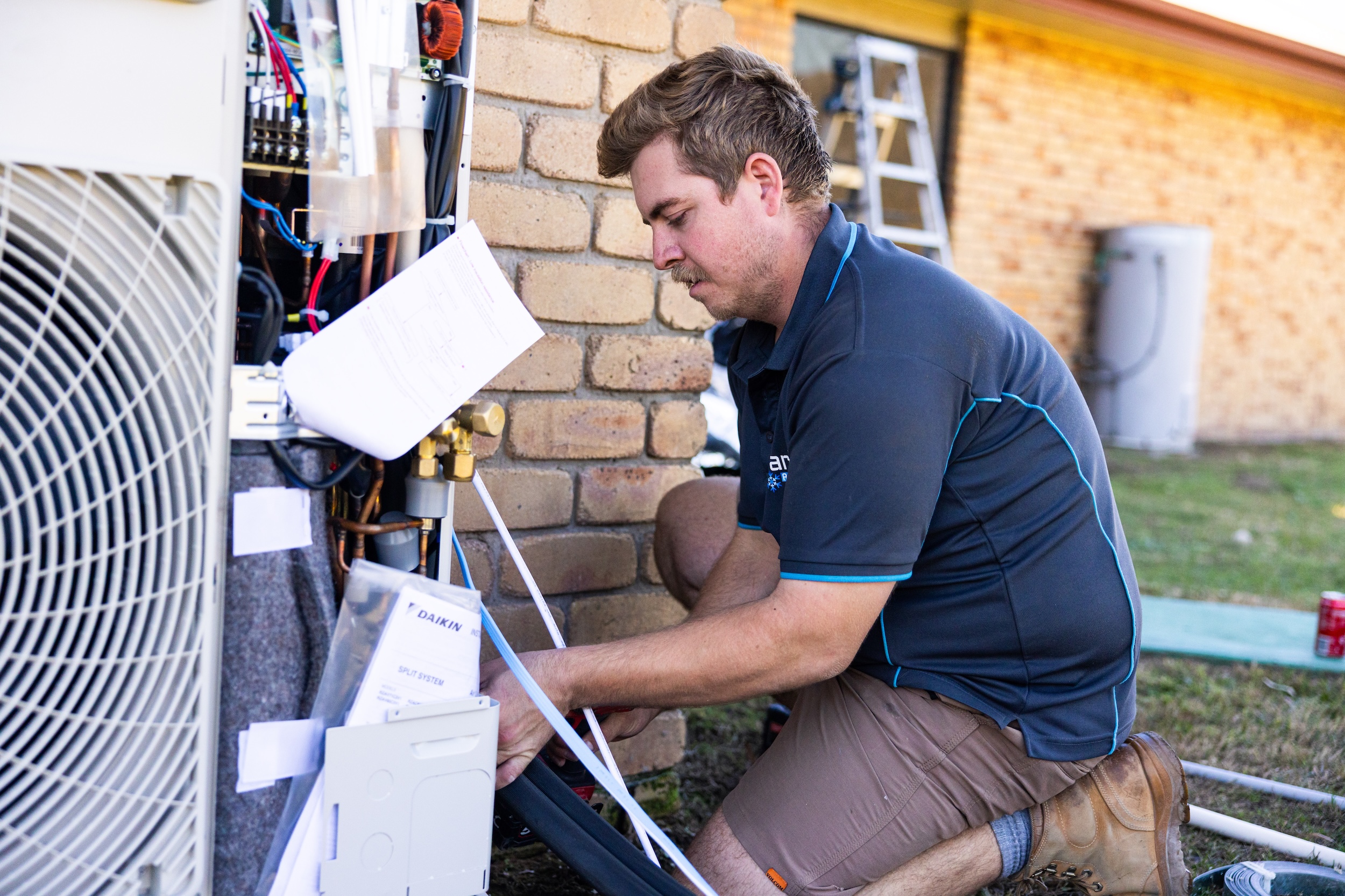 Using the right tools for ducted airconditioning wiring